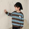 Весна и осень Мальчики Новый Красивый Длинный Рукав Полосатый Свитшот