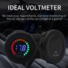 New 12 24V Color LED DC Digital Display Voltmeter with Low Pressure Buzzer Alarm Waterproof Tester Volt Gauge for Car