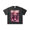 260 GSM Double Yarn 32 Count 100% Cotton Spy x Family V6 Print Unisex Heavy Cotton T Shirt
