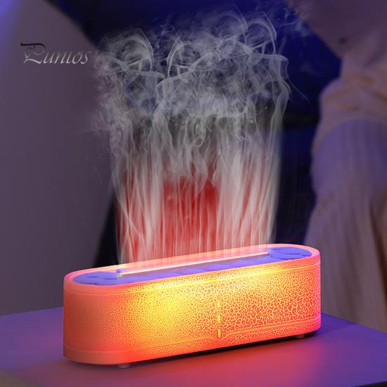 Увлажнитель воздуха Flame Aroma с дистанционным управлением, режимом непрерывного распыления, автоматическим отключением, диффузор эфирных масел для ароматерапии с подсветкой
