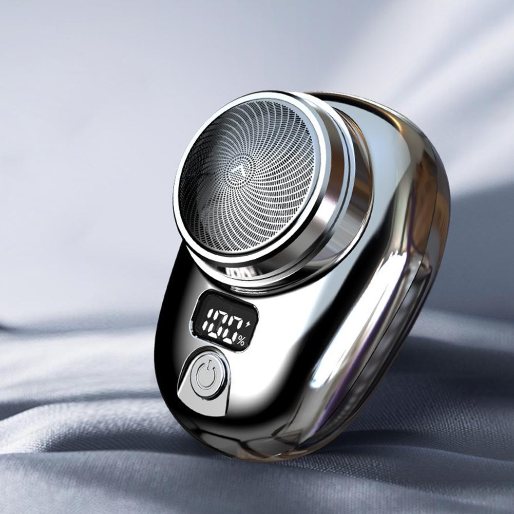 USB-перезаряжаемый триммер для бороды, беспроводная дорожная карманная бритва, электрическая бритва, электрическая мини-бритва для путешествий для мужчин, чистое бритье лица