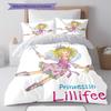 Lillifee Bedding Quilt Set Quilt Cover Pillowcase Home Decoration Birthday Gift (1 * duvet cover + 2 * pillowcase, without core)