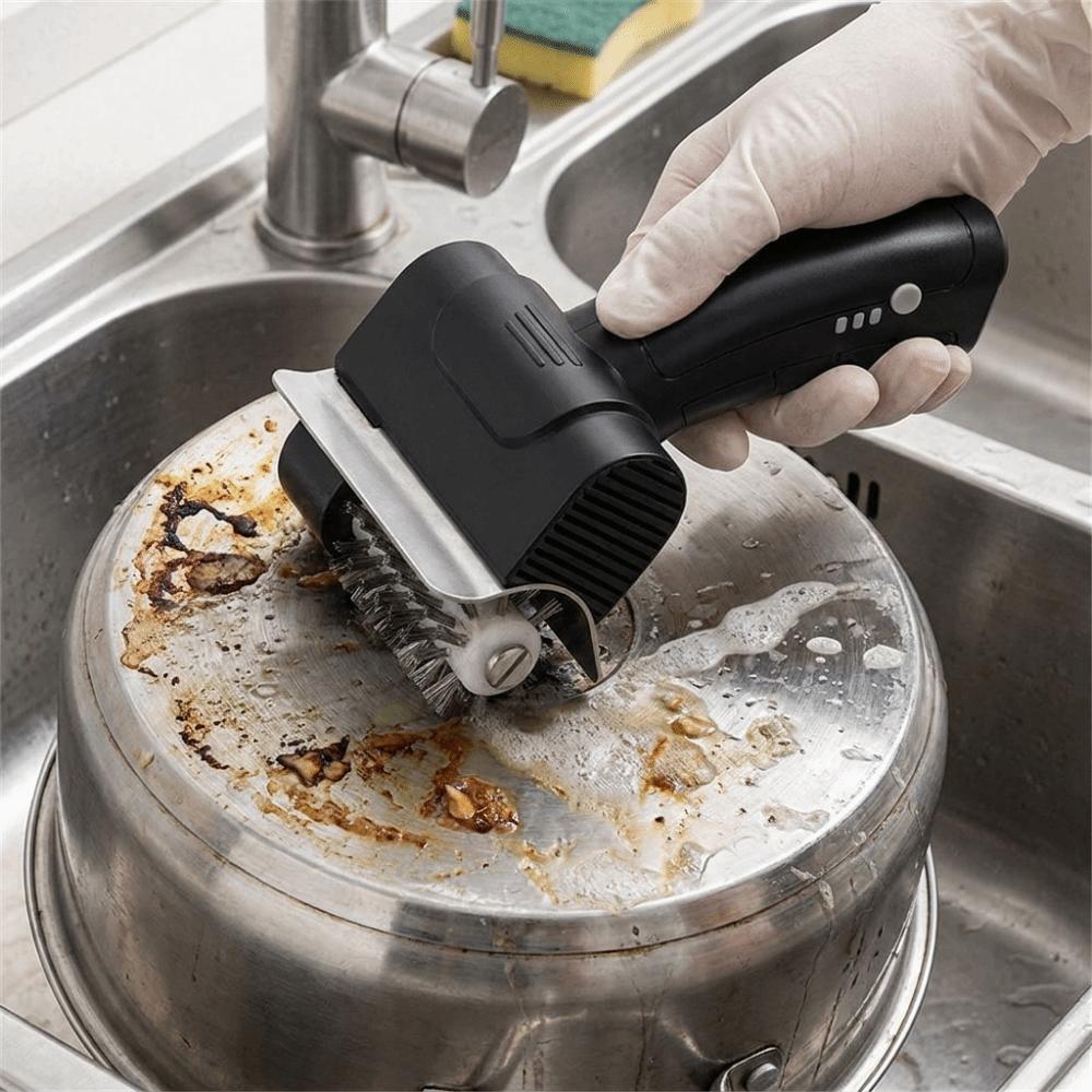 Detachable BBQ Cleaning Brush Efficient Roller Grill Cleaner Brush Barbecue Cleaner Tools Kitchen