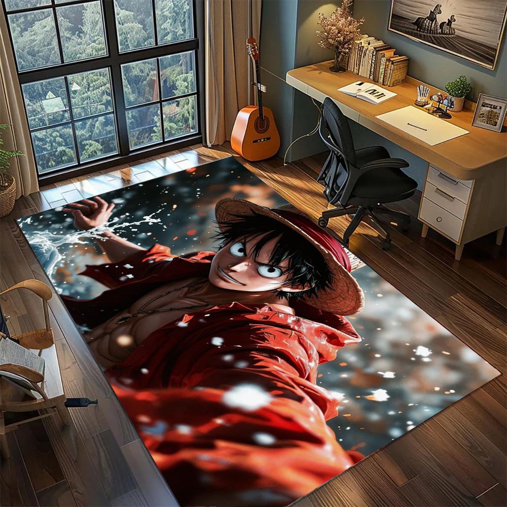 Luffy Carpet Big Area Home Decor, Non Slip Washable Floor Mat Rug Bedroom Gamer Room Interior.-TING