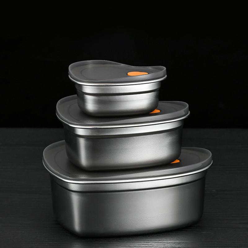 Ланч-бокс в форме сердца, коробка для бенто, герметичные пищевые контейнеры из нержавеющей стали 304 с пластиком