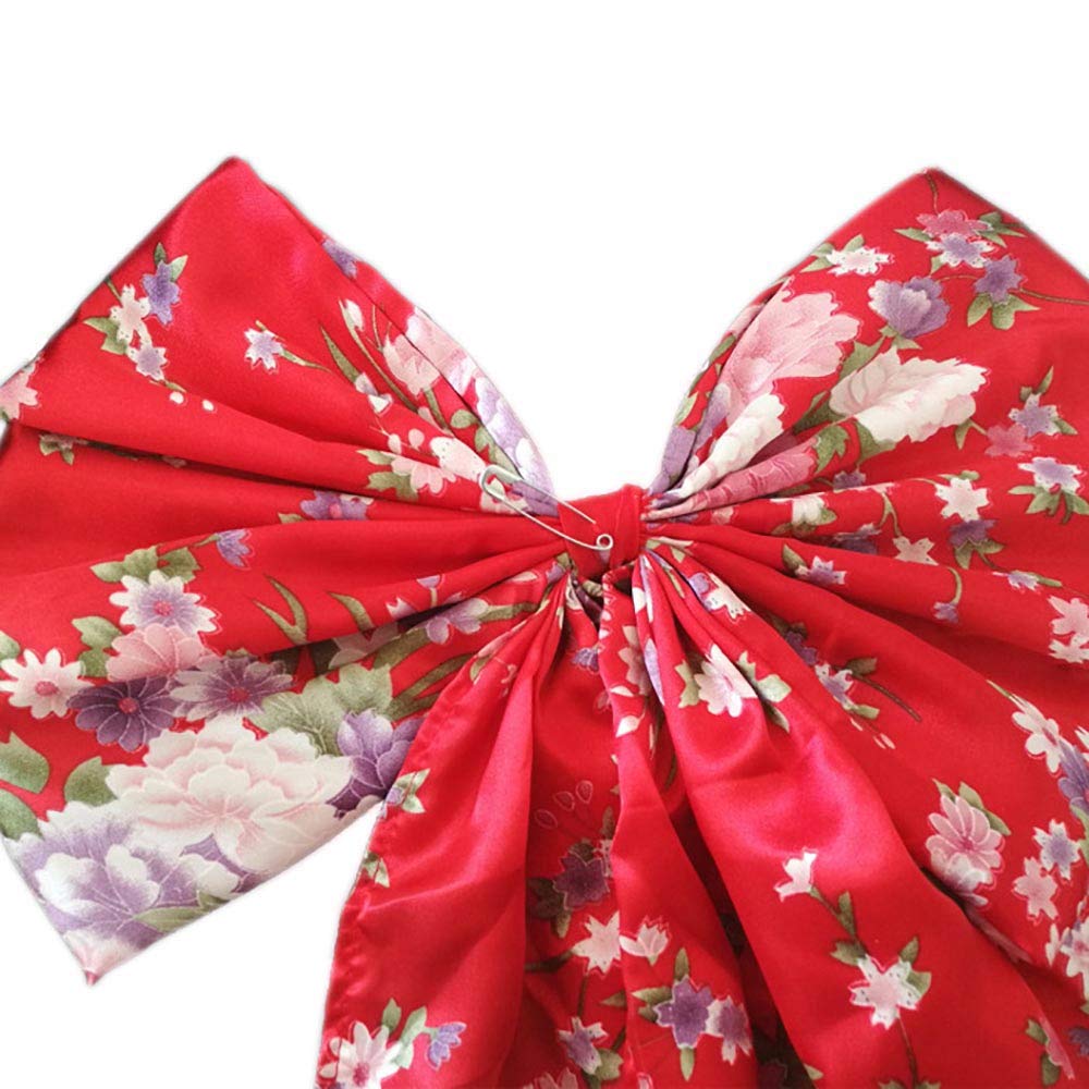 Костюм в стиле кимоно горничной, одежда в стиле «Лолита», платье ойран-юката, японский костюм для косплея на Хэллоуин [Магазин Джоэла] (Красный, Л)