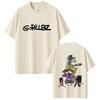 Музыкальная группа Gorillaz Графические футболки Мужские Женские Мода Винтажные Оверсайз Уличная одежда Унисекс Высококачественные Мягкие Хлопковые Футболки Топы