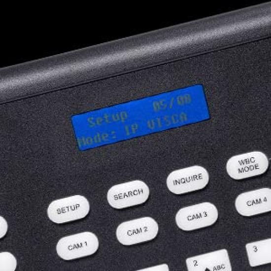 FEELWORLD KBC10 PTZ Camera Controller LCD Screen with Joystick and Keyboard Control PoE Supported for Live Streaming Church Conference