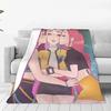 Kpop Охотники на демонов Huntrix & Saja Boys Одеяло Супер Теплое Удобное Плюшевое Одеяло-Плед Ребенок Домашний Декор Фланель Покрывало для Кровати