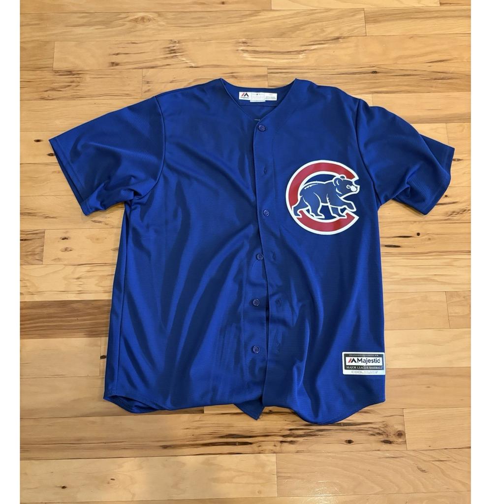 Величественная синяя бейсбольная майка Chicago Cubs Кайла Шварбера №12 MLB