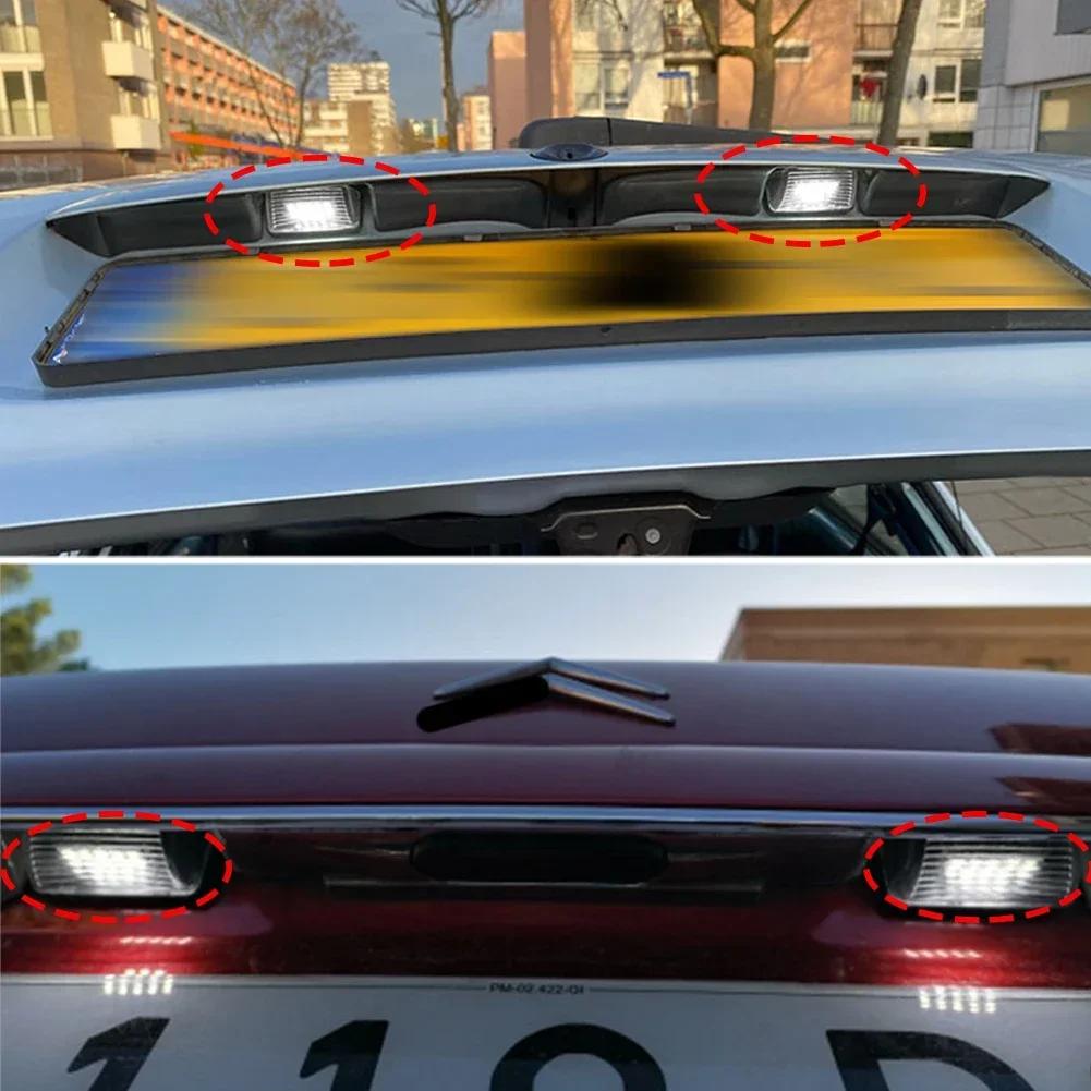 1/2 шт. Автомобильный светодиодный фонарь подсветки номерного знака для Citroen C3 C4 C5 Berlingo Saxo Xsara Picasso для Peugeot 206 207 306 307 308 5008