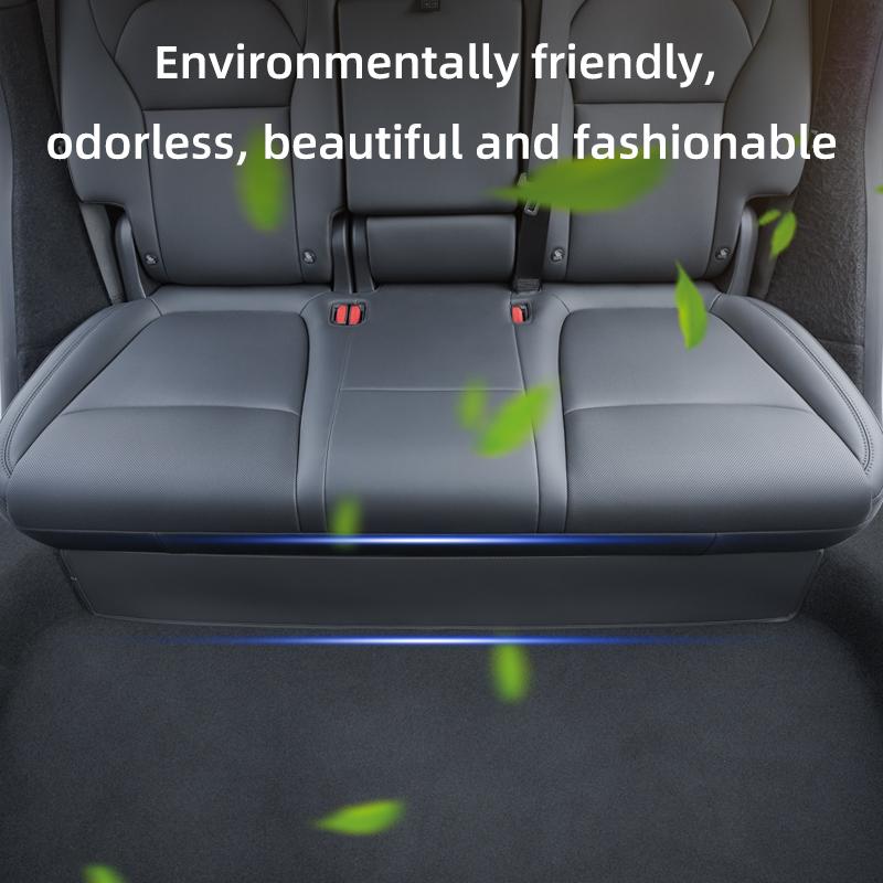 For Tesla Model Y Juniper 2021-2025 Rear Seat Lower Protective Mat Interior Suede Protective Pad Accessories