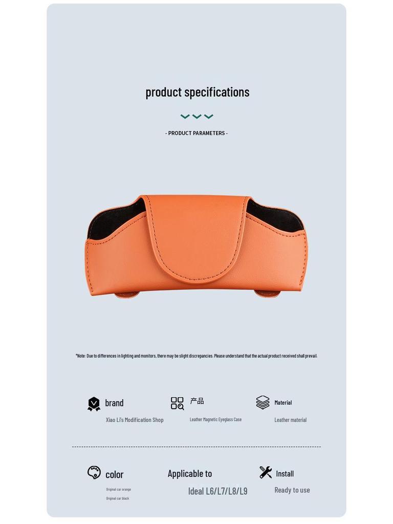 Compatible Car Glasses Case & MEGA Sunglasses Clip for L6/L7/L8/L9/i6/i8 Models - Accessories & Storage Solutions