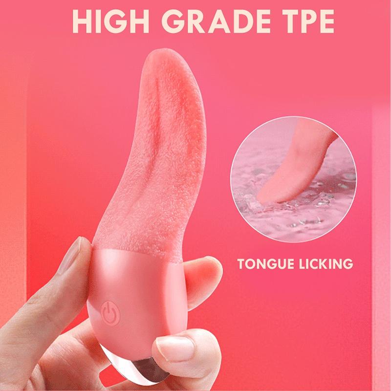 Soft Tongue Licking Vibrator G Spot Clitoral Stimulator Mini Clit Sex Toys for Women Rechargeable Nipple Female Masturbator