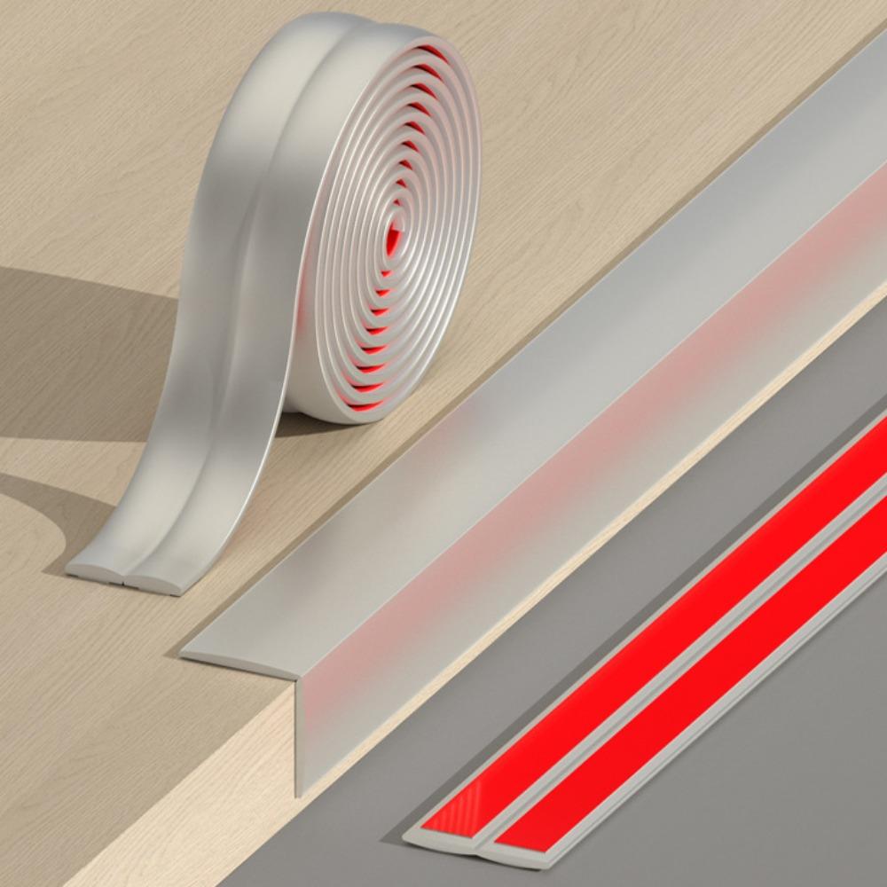 1 м Угловой протектор для стены, отклеиваемый и приклеиваемый, ПВХ угловые накладки, самоклеящаяся, утолщенный L-образный молдинг, защита угла