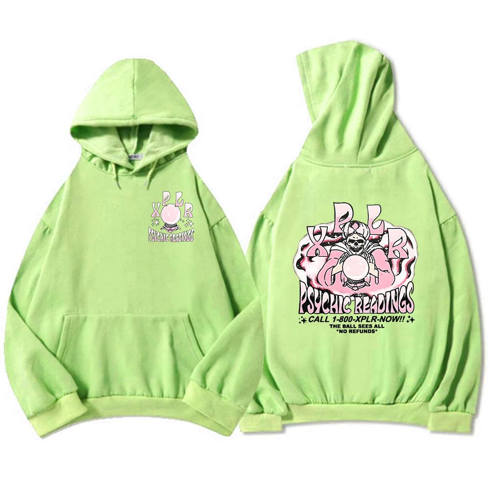 Psychic Readings Xplr-r Толстовки с капюшоном Sam and Colby Розовые толстовки с графическим принтом Унисекс Уличная одежда в стиле хип-хоп