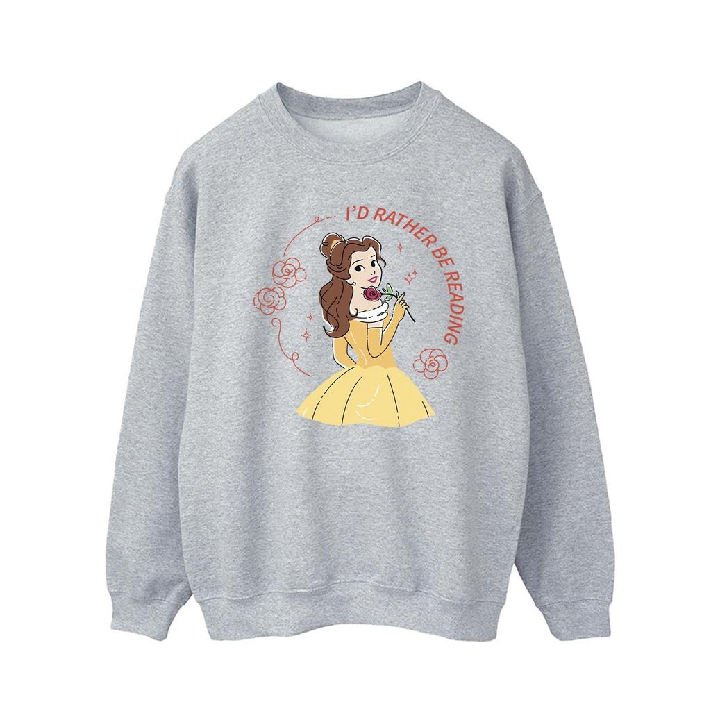 Disney Mens Beauty And The Beast IÂ´d Rather Be Reading Sweatshirt