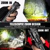 Ultra Bright Led Flashlight USB Rechargeable Tactical Torch with Display 3 Mode Zoomable Light for Camping Hiking Lantern Lamp