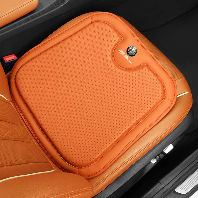 For Alfa Romeo 2026 Hot Sticker 1pc New Style Car Seat Cushion Cover Back Waist Protective For Alfa Romeo Giulia Stelvio Giuliet