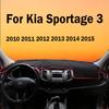 Для Kia Sportage 3 2010 2011 2012 2013 2014 2015 Чехлы на приборную панель автомобиля Защита от света Накладка Солнцезащитный коврик Ковры Аксессуары
