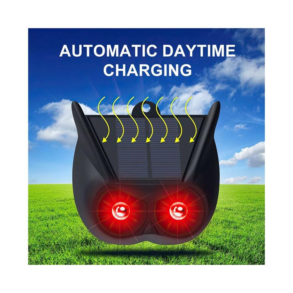 Solar Animal Repellent Device IP55 Waterproof Wild Boar Rabbit Repeller Nighttime Deer Deterrent for Fox Raccoon Coyote