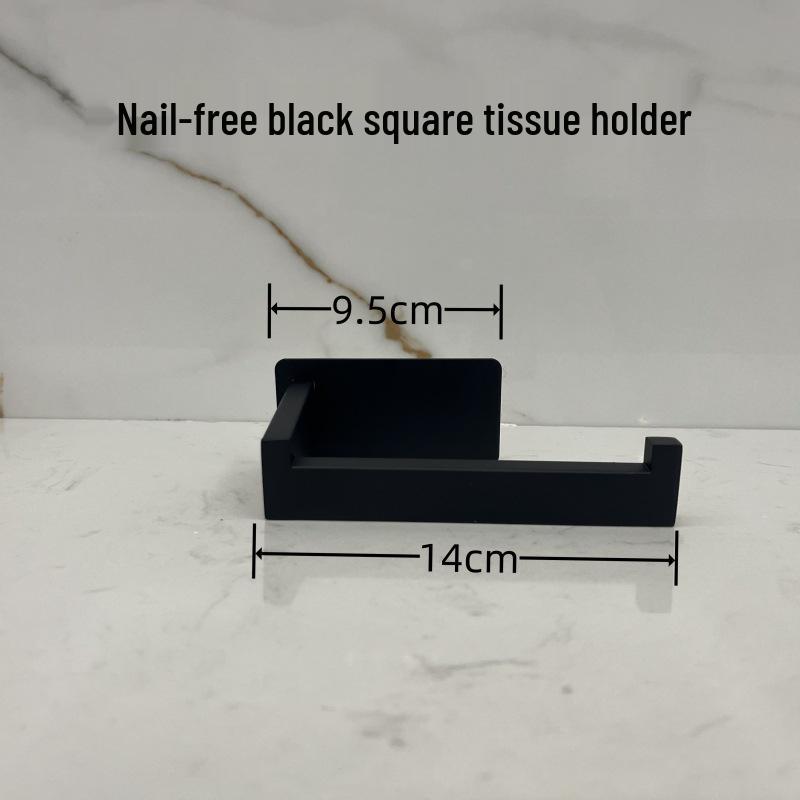 Держатель для полотенец и туалетной бумаги из нержавеющей стали, настенный, без сверления