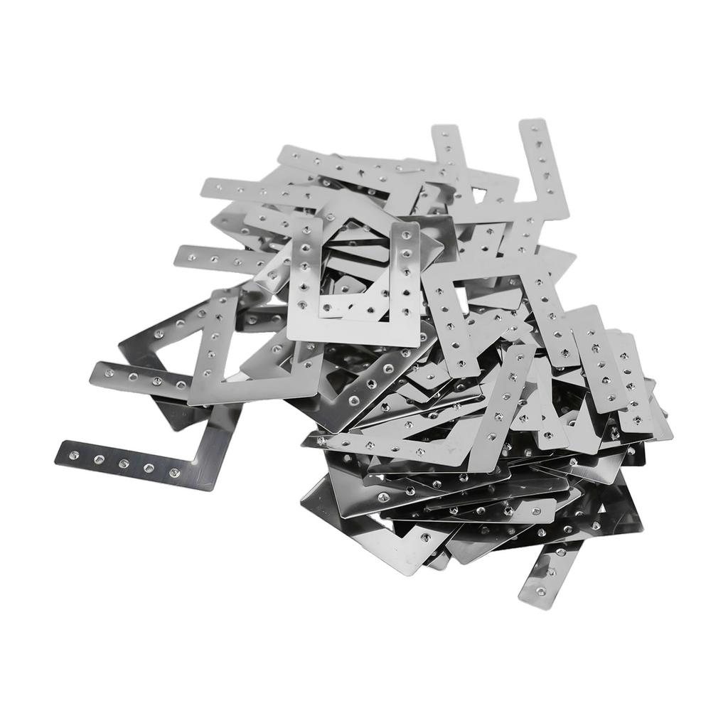 50 шт. Заземляющая шайба для солнечных панелей U-образной формы, Заземляющий проводящий лист для солнечных панелей, Нержавеющая сталь, Для фотоэлектрических крыш