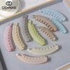 Матовый прозрачный заколка-банан с инкрустацией и зубцами - DIY ручная работа, аксессуар для хвоста