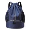 Sports Drawstring Backpack Bag with Shoes Compartment Wet Proof Pocket for Women Men Large Capacity String Swim Gym Sackpack Bag