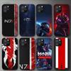 Чехол для игрового телефона N7 Mass Effect для Iphone 11 12 Mini 13 14 Pro Xs Max X 8 7 6s Plus 5 Se Xr Shell