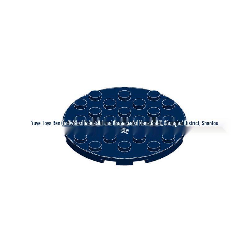 Compatible 6x6 Round Plate, Small Particles, High-Tech MOC Interlocking Building Block Accessories