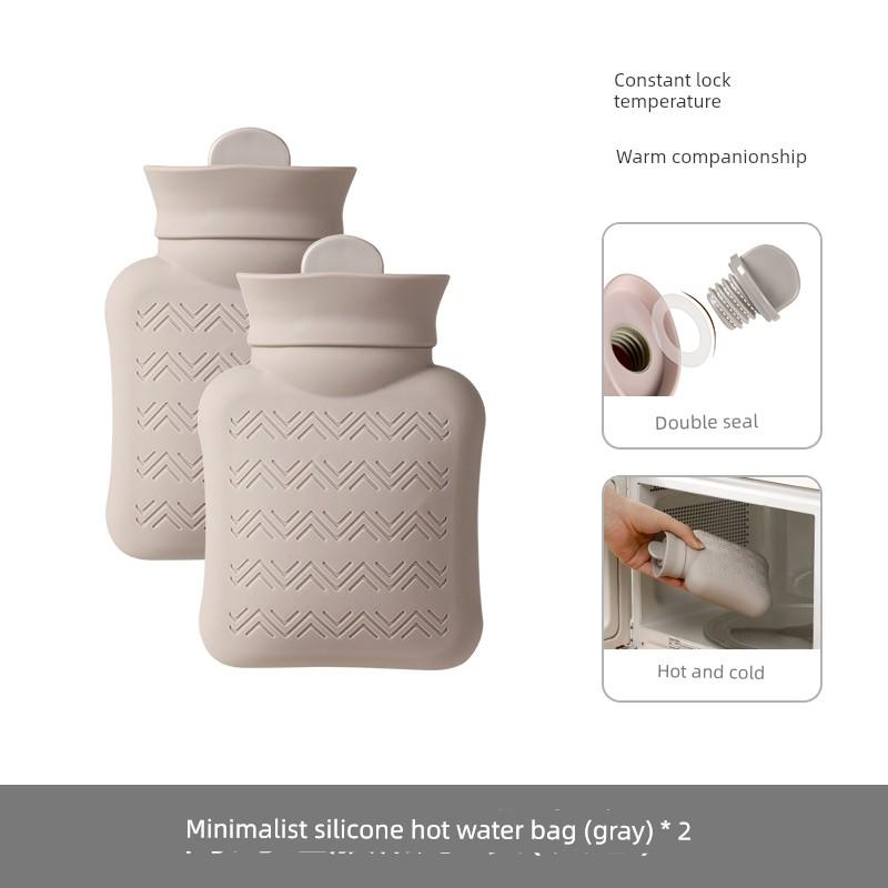 FaSoLa Pregnant Women's Silicone Hot Water Bag Warm Hand Treasure Small Water Filling Quilt Warm Water Bag Hot Compress Explosion-proof Warm Not Hot