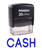 Printtoo Self Inking Rubber Stamp Office Stationary CASH Custom Stamp-Black