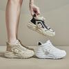 Корейские высокие туфли для пап на толстой подошве INS: Весна 2025 Новые студенческие беговые и увеличивающие рост спортивные кроссовки Q036