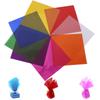 DELUXEFOX Цветной целлофан 80 листов Цветной целлофан Поделки DIY Украшения Упаковка Прозрачная бумага Целлофановая упаковка Подарок на выпускной