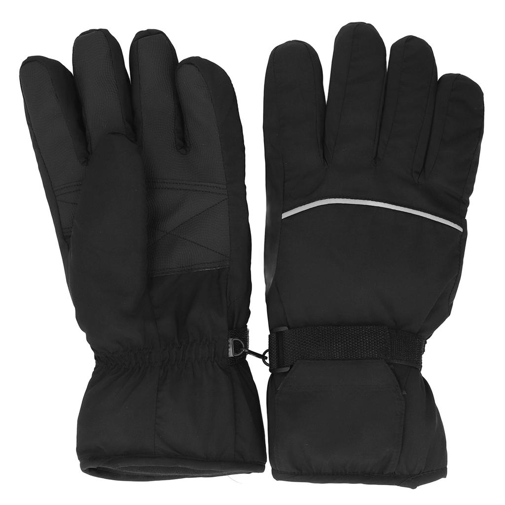 Электрические перчатки с подогревом, сенсорный экран, водонепроницаемые, дышащие, регулируемые, теплые, черные для