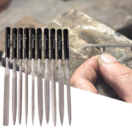 10 шт./компл. набор напильников, износостойкие, хорошая прочность, подшипниковая сталь, изысканная эргономичная ручка, напильники для полировки