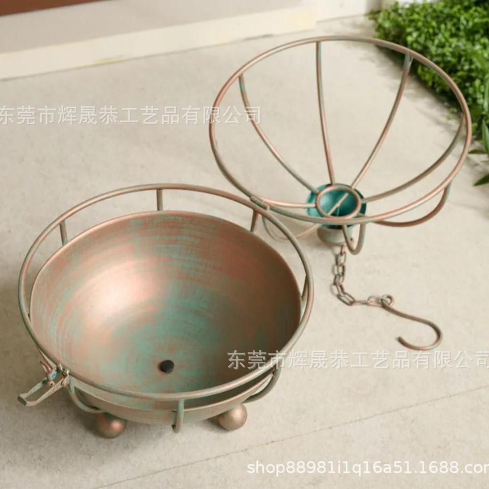 Цветочная корзина куполообразной формы, Подвесная корзина для растений, Подвесная, Украшение для двора, Декорация для сада, Доступны различные стили