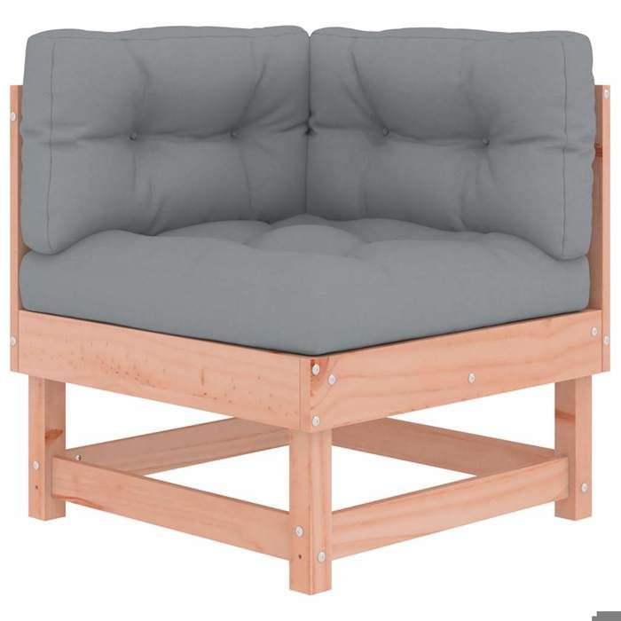 VidaXL Corner Sofa with Cushions Solid Douglas Wood, Garden Sofa, Outdoor Sofa, Patio Sofa, Sofa of 825427
