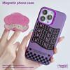 Zhitai Magnetic Frosted Laser Phone Case for iPhone 12/13/14/16 Pro with Bracket