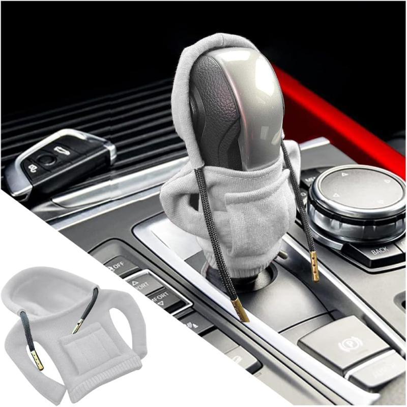 Крышка ручки переключения передач автомобиля, толстовка с капюшоном, толстовка с капюшоном, ручка переключения передач автомобиля, защитное украшение для салона автомобиля