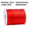 Новый 1,5 мм Сатиновый шнур 100 м Однотонный Шелковый шнур Шелковая нить