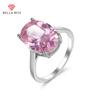 Fashion Oval Cubic Zircon Crystal Wedding Rings For Women Luxury Red Color Engagement Proposal Ring Fashion Jewelry