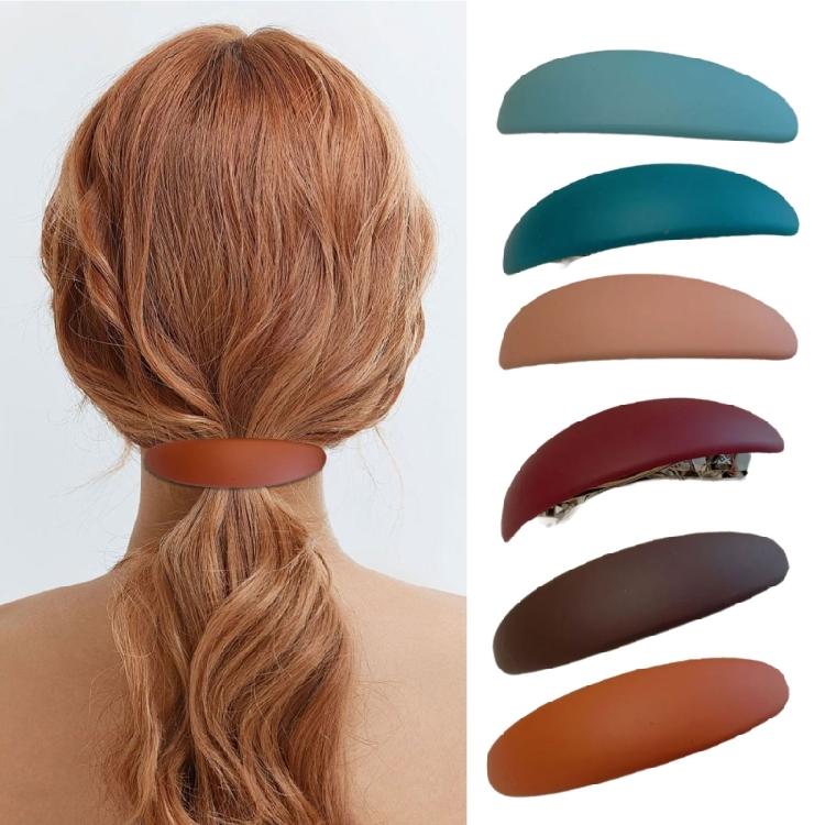 Набор из 6 заколок для волос для женщин Французский стиль Простой дизайн Держатель для хвоста Идеально подходит для повседневного ношения и особых случаев