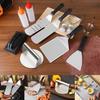 Stainless Steel Teppanyaki Scraper Non-Stick Cooking Spatula Steak Fried Shovel  Outdoor BBQ