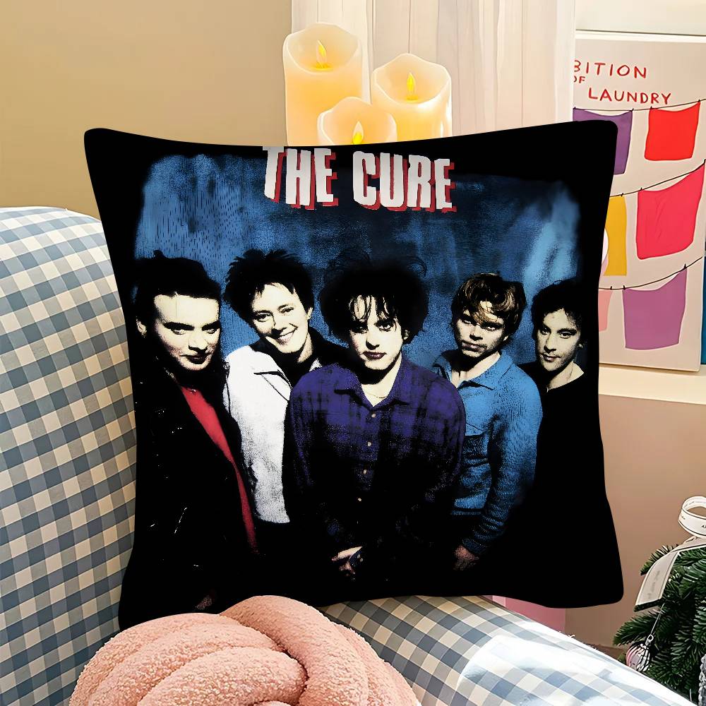 pc Classic TThe CCure Rock Band Pillow Case Fashion Square Pillowcase Bedroom Sofa Room Ins Decoration Leisure