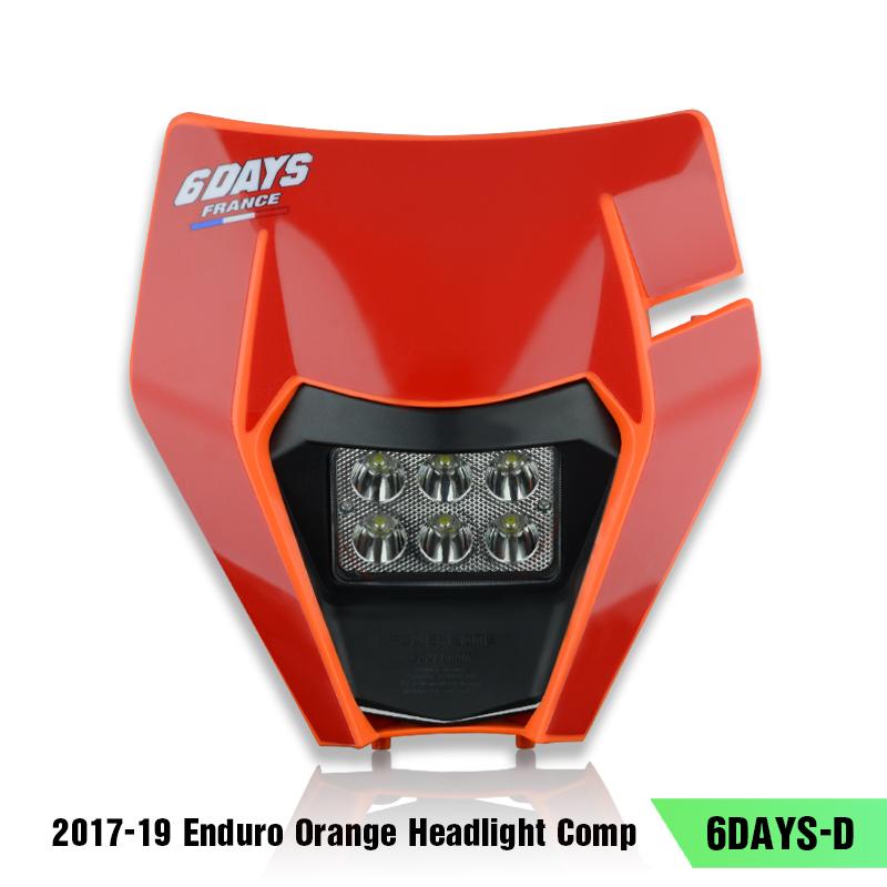 PowerZone Мотоциклетная фара Фара Supermoto Обтекатель Для KTM EXC SXF MX Мотокросс Эндуро Фара