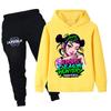 PB1214 Детский Kpop Мира Зои Руми Зои Принт Толстовка с длинными рукавами Брюки Комплекты одежды для мальчиков и девочек