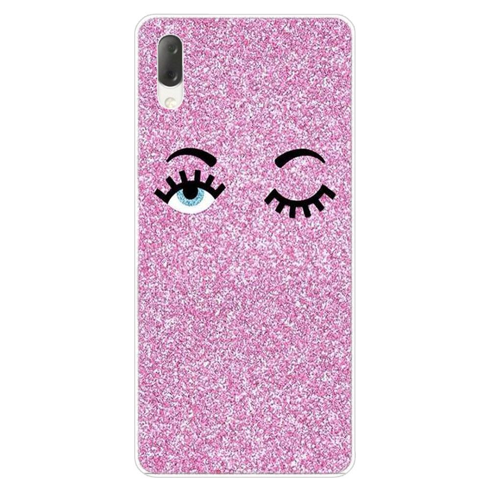 Жесткий чехол с милым мультяшным подмигивающим глазом для Sony Xperia L1 L2 L3 X XA XA1 XA2 Ultra E5 XZ XZ1 XZ2 Compact XZ3 M4 Aqua Z3 Z5 Premium