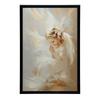 Angel In Flowers Angel In Flowers, 70X100 Cm, Wooden Frame Light Oak, Matte Paper 230 Gsm